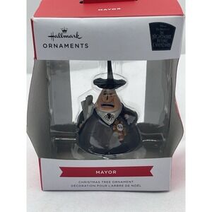 New! Hallmark Disney Nightmare Before Christmas Ornament - Mayor - 2 Sided